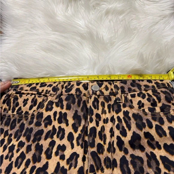 NWT Alice + Olivia Leopard Print Wide-Leg Wezzy Jeans size 30 - Picture 11 of 16